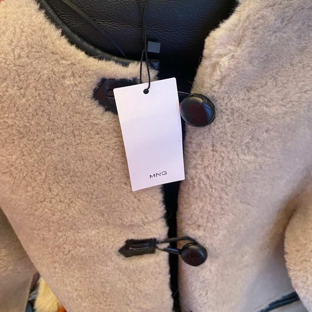Mango Faux Shearling Jacket